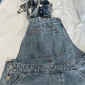 GAP Denim overall shorts